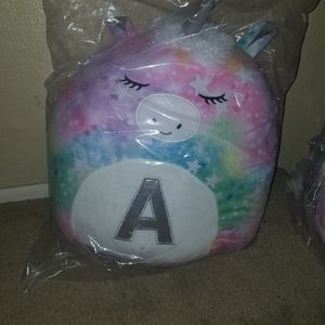 Justice Initial 20" H Unicorn Squisable snuggle